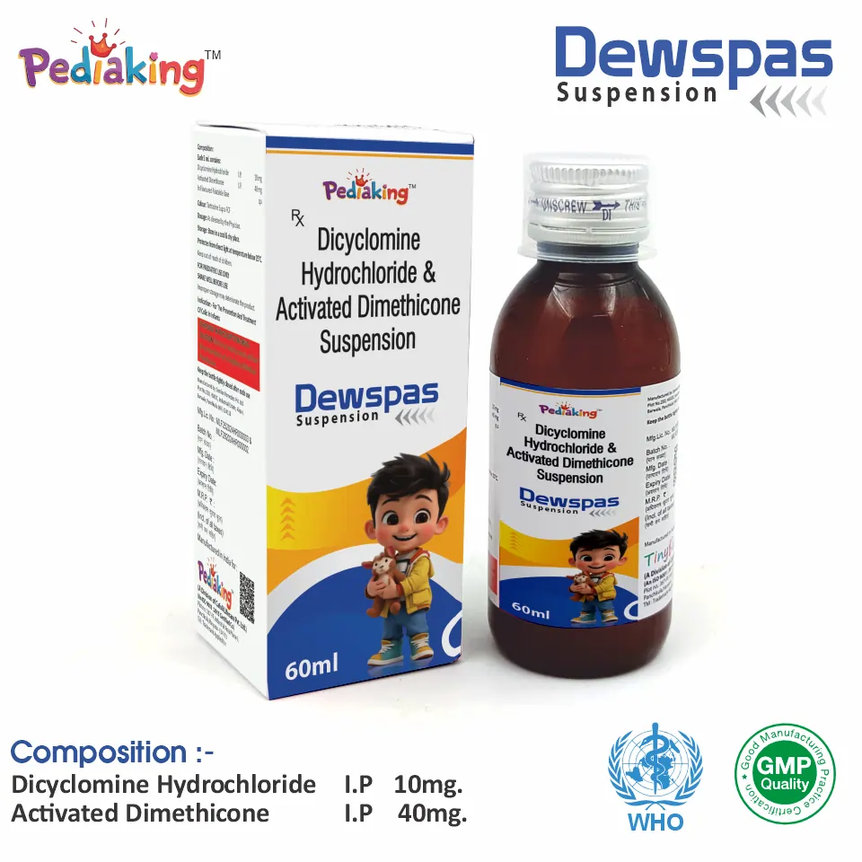 Dicyclomine 10 mg + Dimethicone 40 mg Suspension PCD Franchise